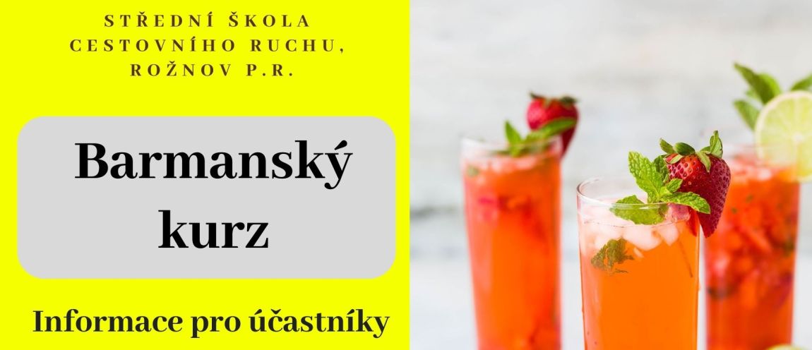 Barmanský kurz, který u nás proběhl od 26. - 30. 9. 2022