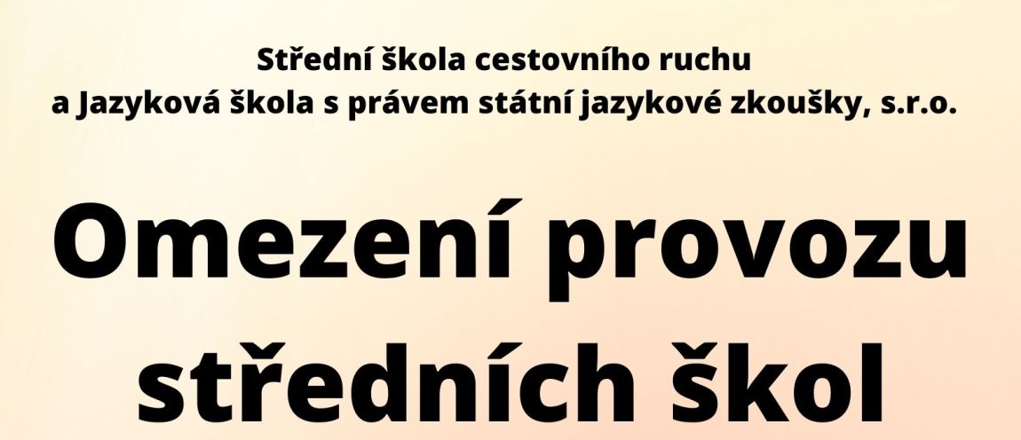 Omezení provozu středních škol