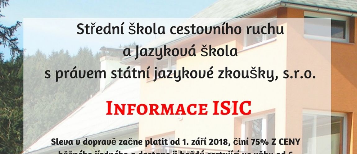 Důležité informace ohledně ISIC