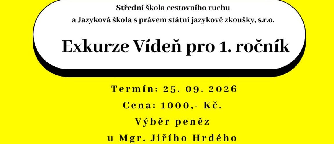 Tematická exkurze pro 1. ročník do Vídně